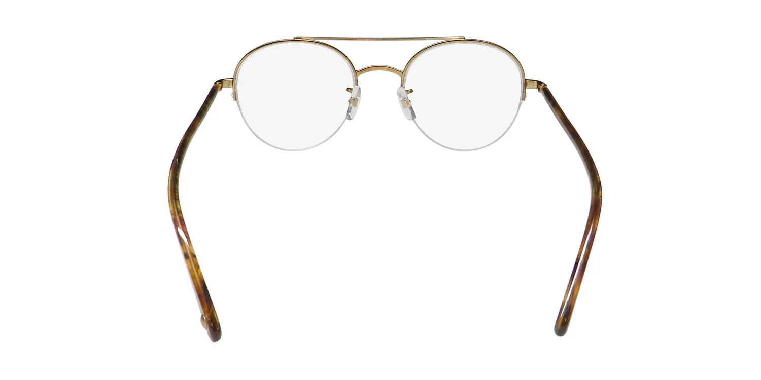 Garrett Leight Manchester Blue Light Technology bg-fet Eyeglasses Brushed Gold 48mm Unisex 5