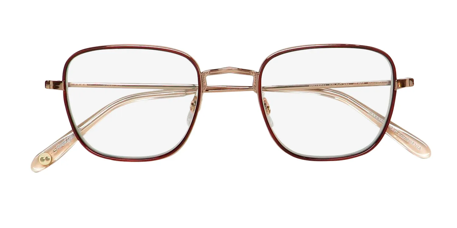 Garrett Leight Preston Blue Light Technology bri- rg-nu Eyeglasses Brick 48mm Unisex 2