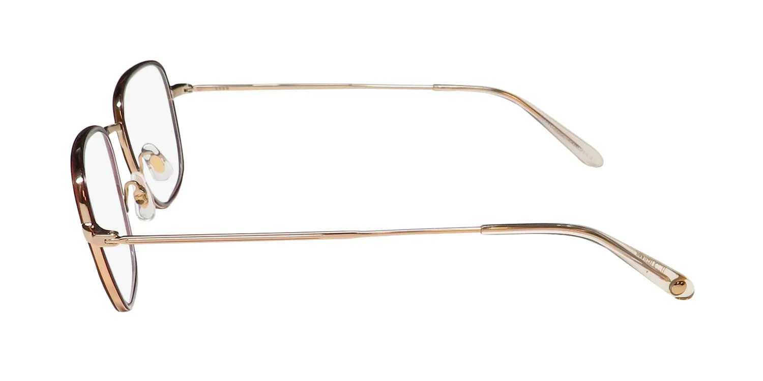 Garrett Leight Preston Blue Light Technology bri- rg-nu Eyeglasses Brick 48mm Unisex 4