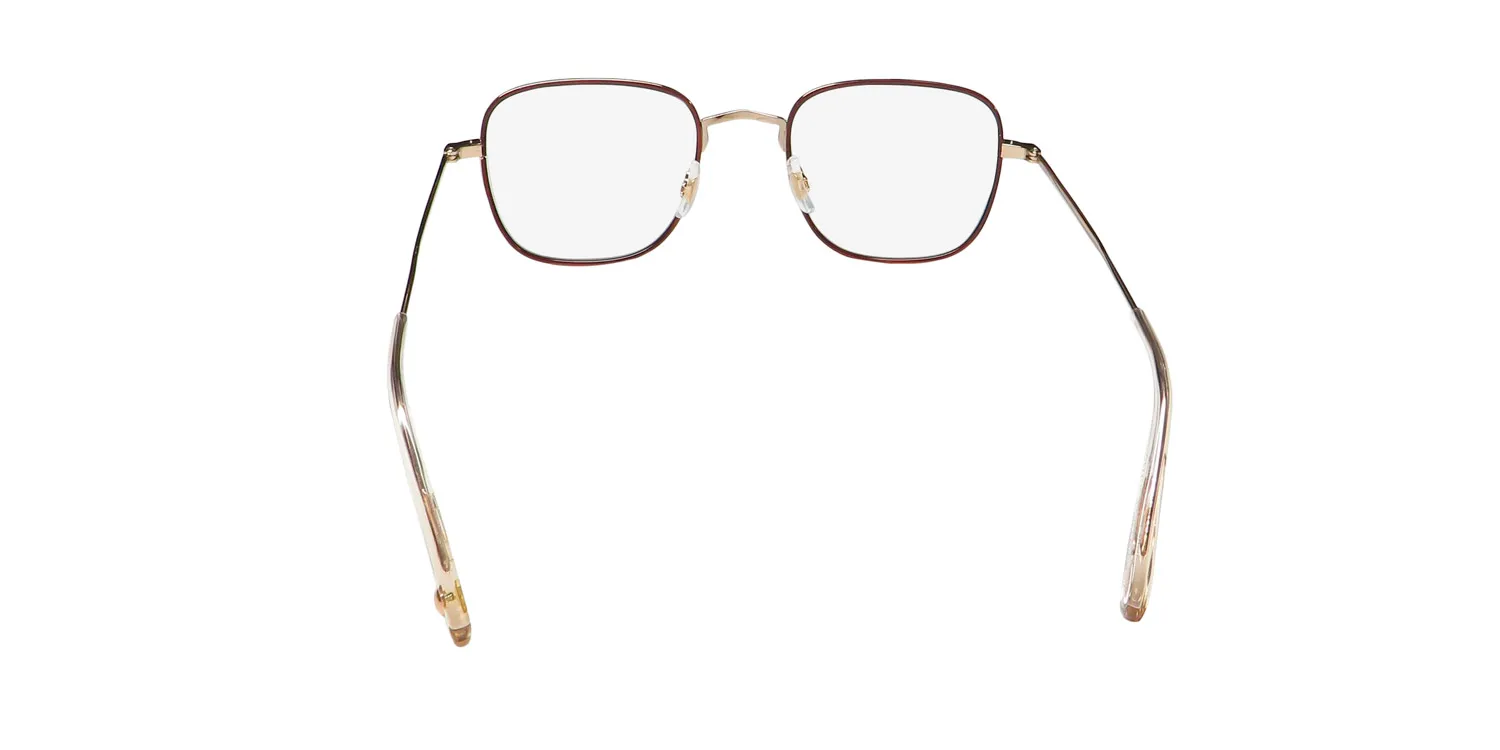 Garrett Leight Preston Blue Light Technology bri- rg-nu Eyeglasses Brick 48mm Unisex 5