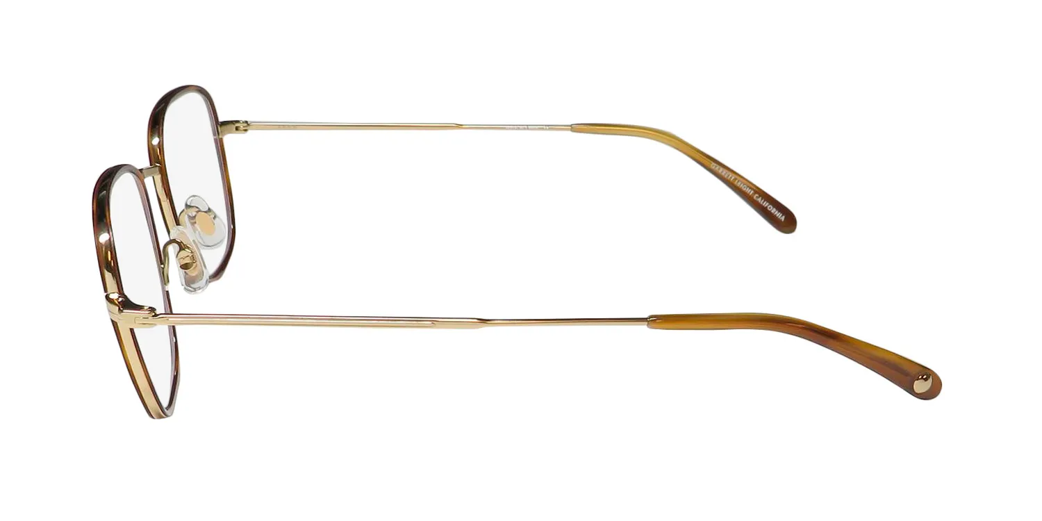Garrett Leight Preston Blue Light Technology mgt-g-td Eyeglasses Marigold Tortoise 48mm Unisex 4