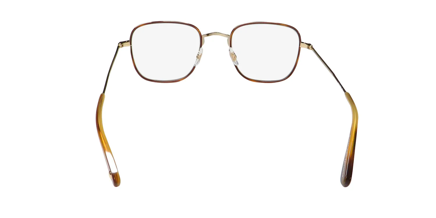 Garrett Leight Preston Blue Light Technology mgt-g-td Eyeglasses Marigold Tortoise 48mm Unisex 5