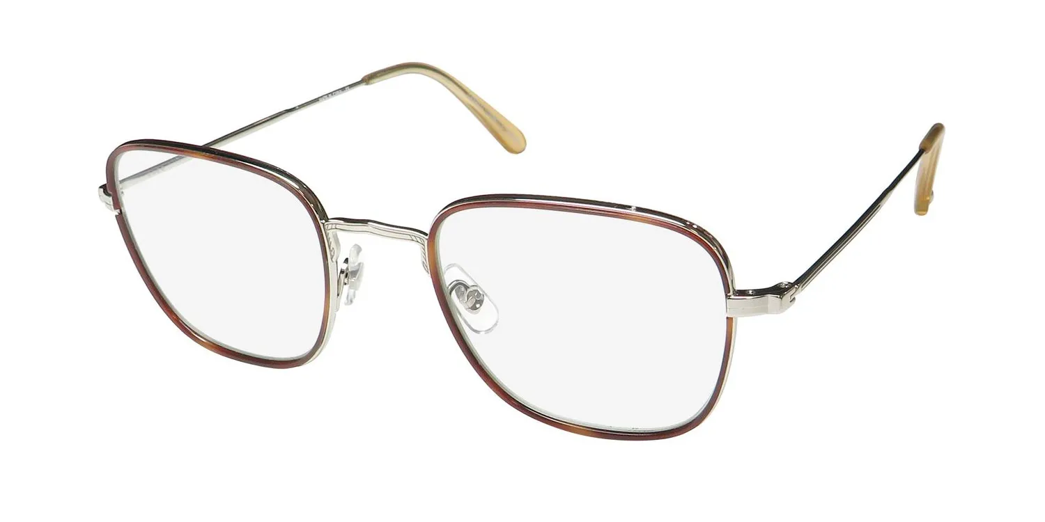 Garrett Leight Preston Blue Light Technology sit-s-b Eyeglasses Sienna Tortoise 48mm Unisex