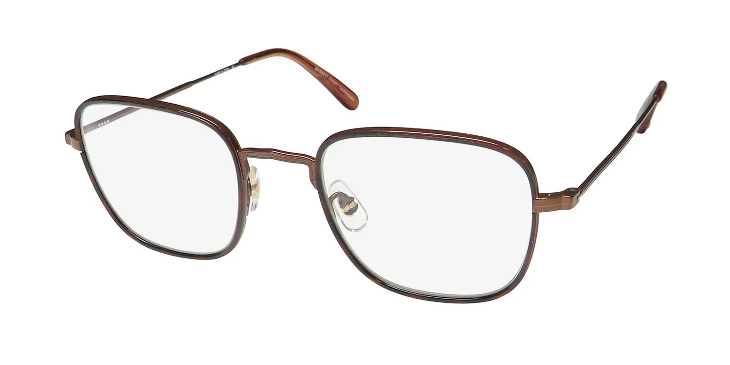 Garrett Leight Preston Blue Light Technology um-m-au Eyeglasses Umber 48mm Unisex