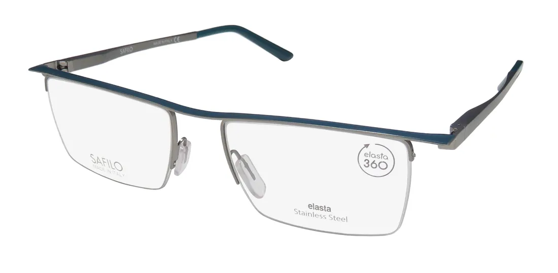 Safilo Elasta 1071 zby Eyeglasses Blue 52mm Unisex
