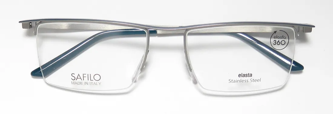 Safilo Elasta 1071 zby Eyeglasses Blue 52mm Unisex 2
