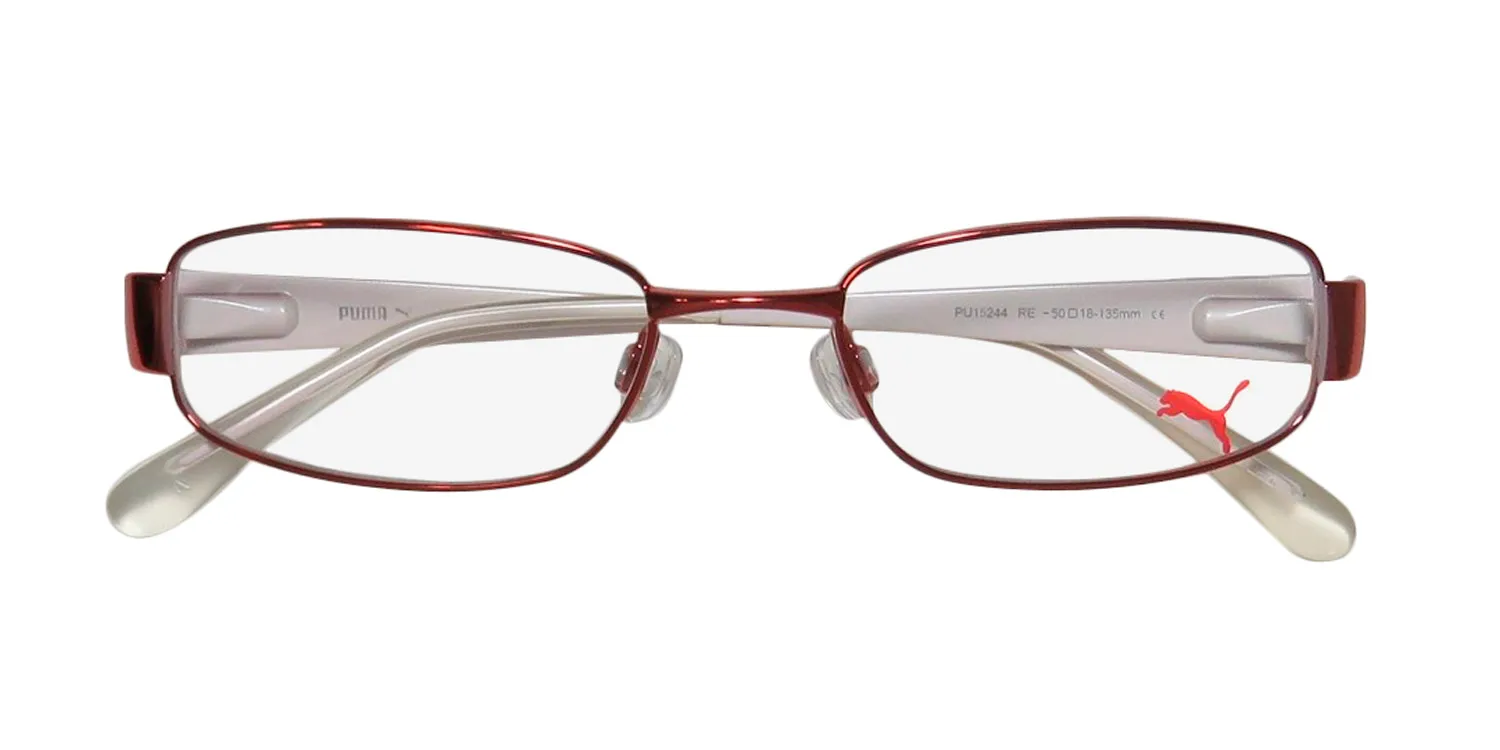 Puma 15244 Tavarua re Eyeglasses Red 50mm Unisex 2