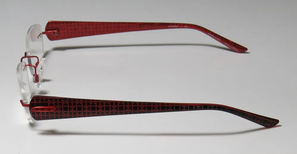 Charmant 10926 re Eyeglasses Red 52mm 4