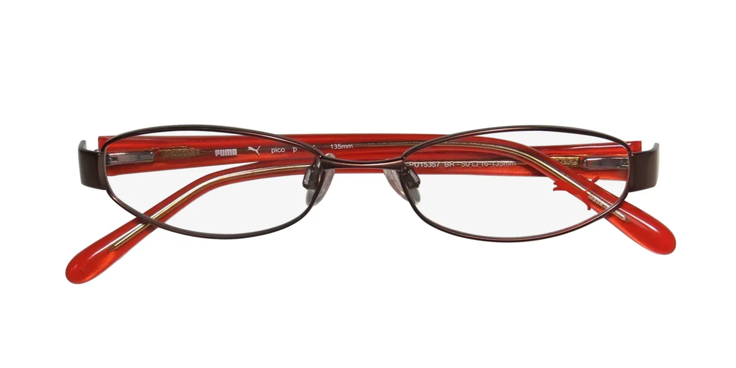 Puma 15357 Pico br Eyeglasses Brown 50mm Unisex 2