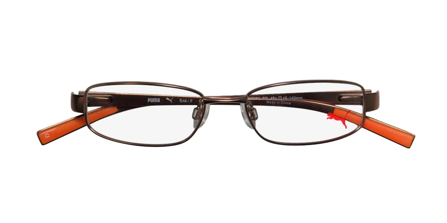 Puma 15361 Exa - Ii br Eyeglasses Brown 48mm Unisex 2