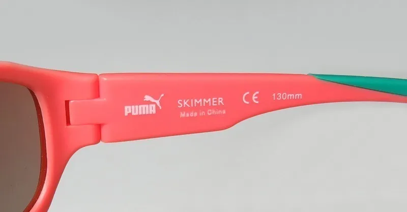 Puma 15165 Skimmer re Sunglasses Neon Peach 64mm Unisex 7