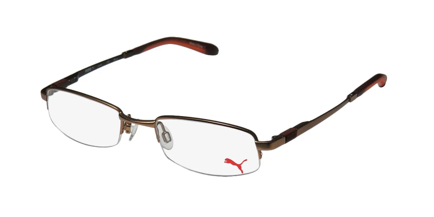 Puma 15374 Svetlo br Eyeglasses Brown 49mm Unisex
