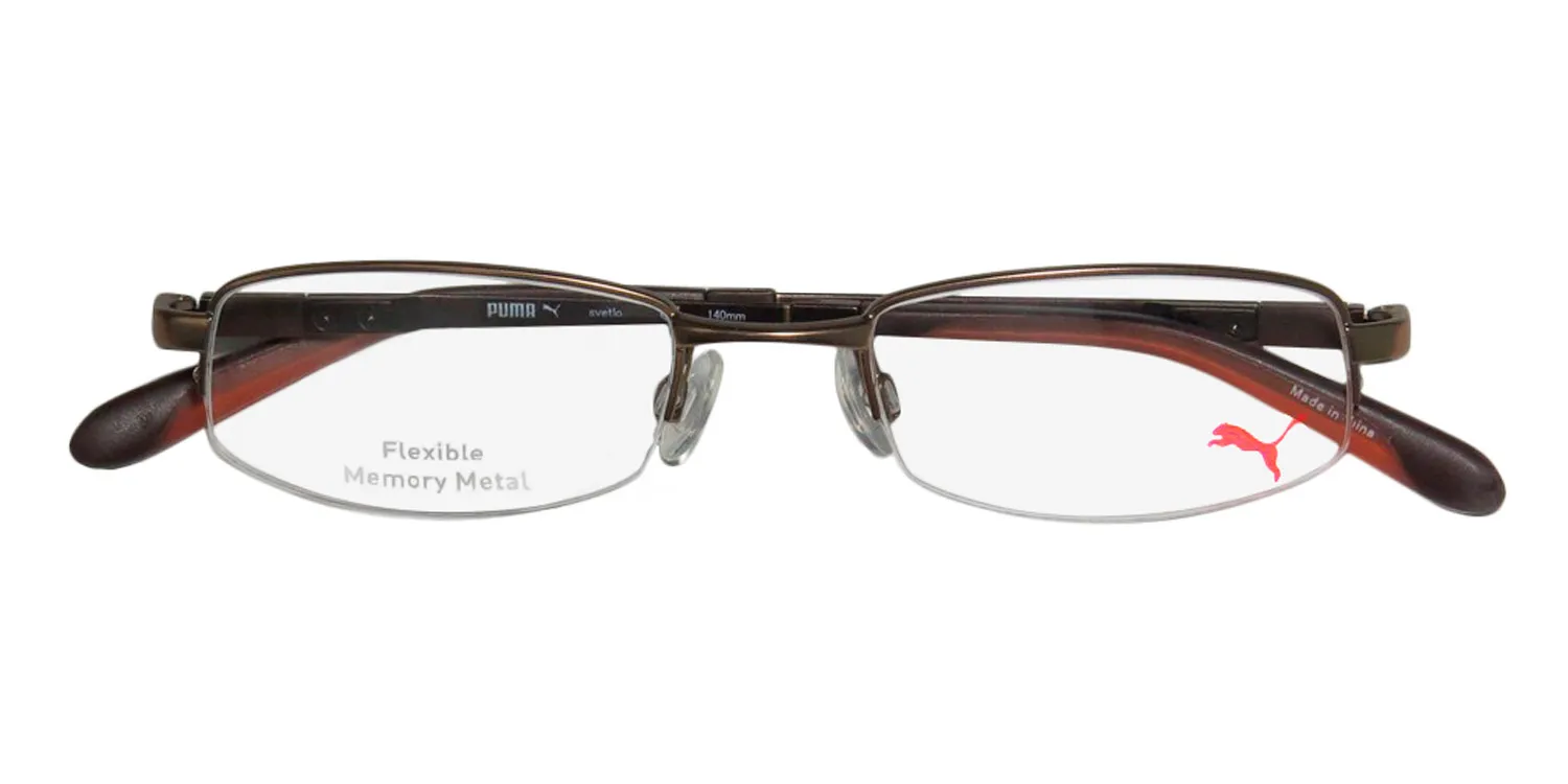 Puma 15374 Svetlo br Eyeglasses Brown 49mm Unisex 2
