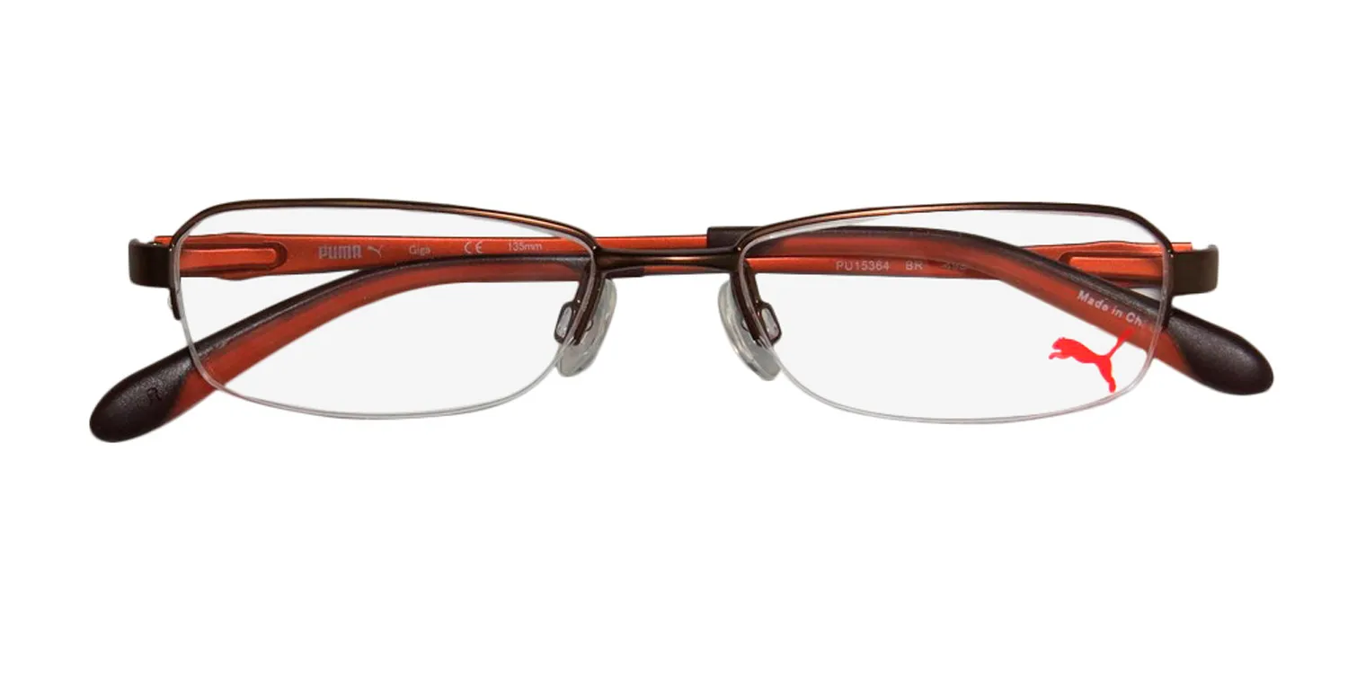 Puma 15364 Giga br Eyeglasses Brown 51mm Unisex 2