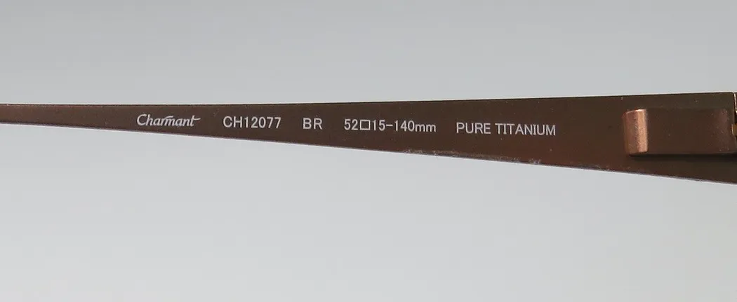 Charmant 12077 br Eyeglasses Brown 52mm 8