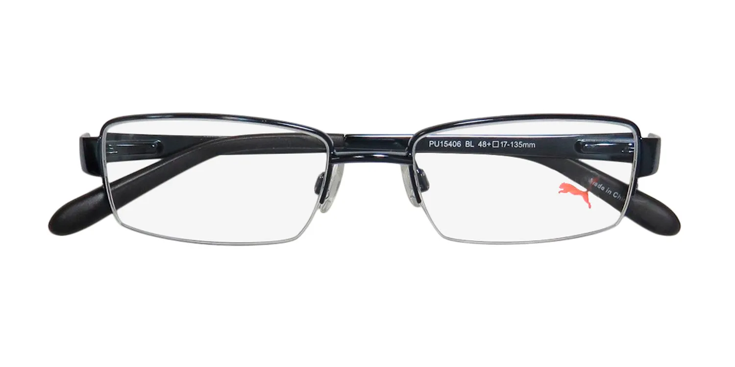 Puma 15406 bl Eyeglasses Blue 48mm Unisex 2