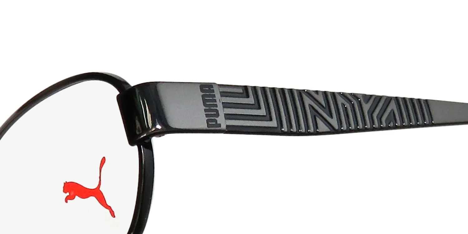 Puma 15421 gr Eyeglasses Shiny Dark Gray 50mm Unisex 6