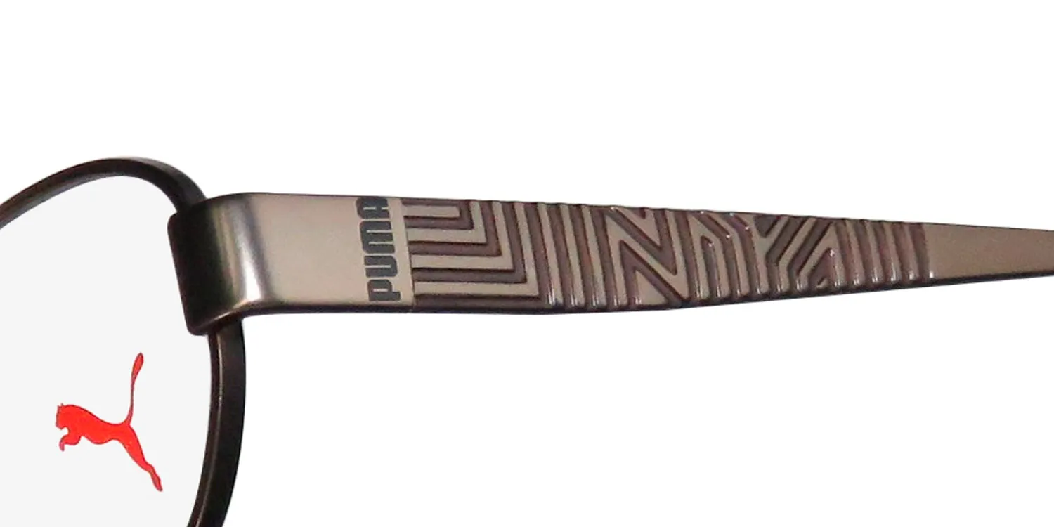 Puma 15421 br Eyeglasses Brown 52mm Unisex 6