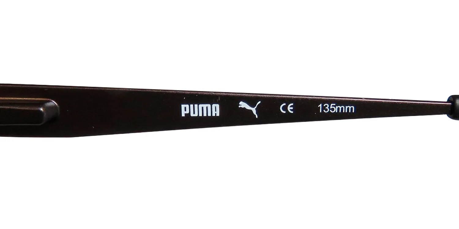 Puma 15421 br Eyeglasses Brown 52mm Unisex 7