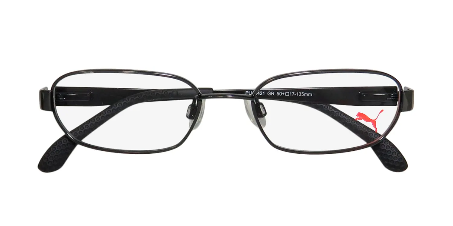 Puma 15421 gr Eyeglasses Shiny Dark Gray 52mm Unisex 2