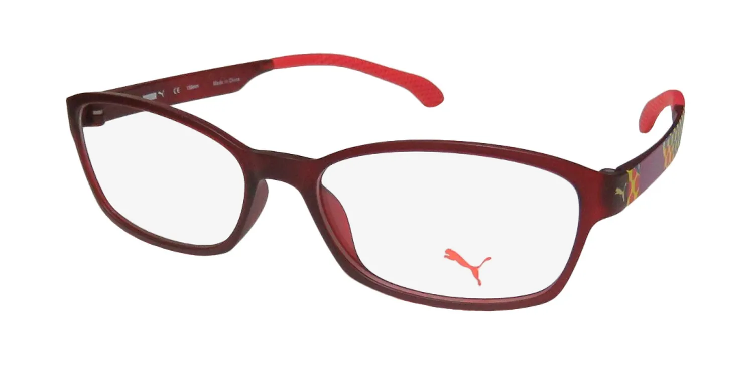 Puma 15439 re Eyeglasses Burgundy 50mm Unisex