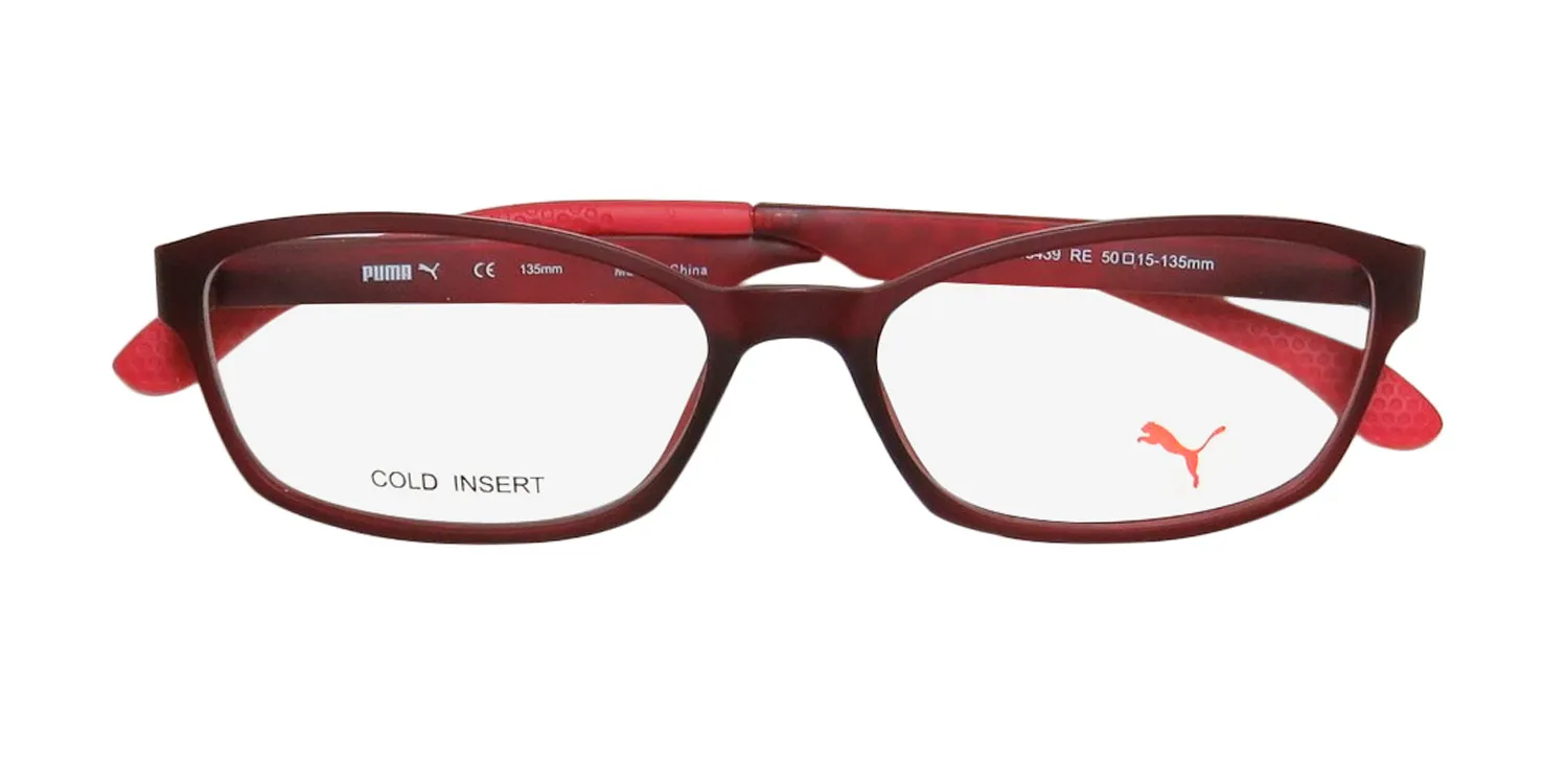 Puma 15439 re Eyeglasses Burgundy 50mm Unisex 2