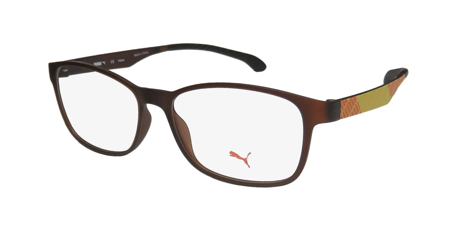 Puma 15441 br Eyeglasses Brown 53mm Unisex