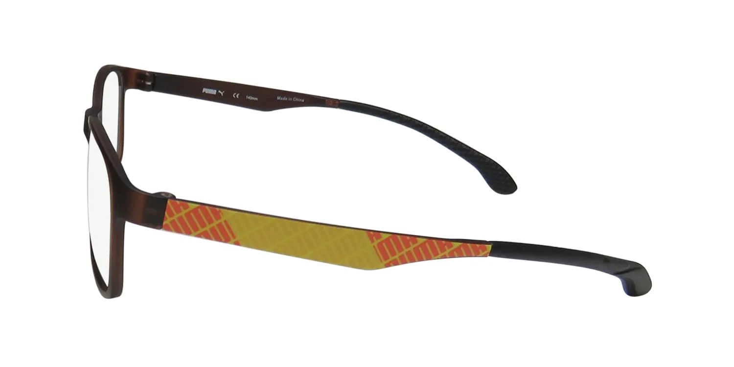 Puma 15441 br Eyeglasses Brown 53mm Unisex 4