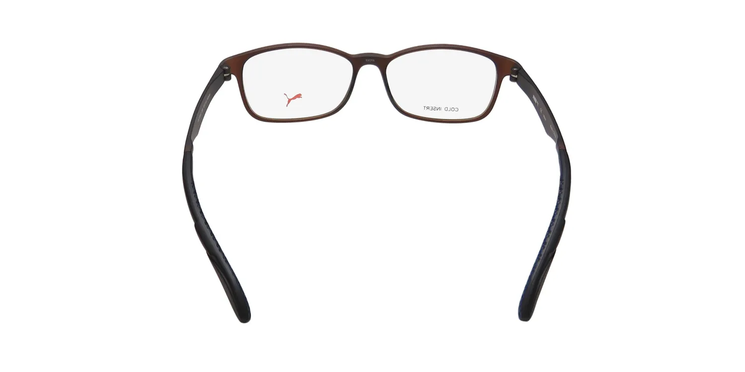 Puma 15441 br Eyeglasses Brown 53mm Unisex 5