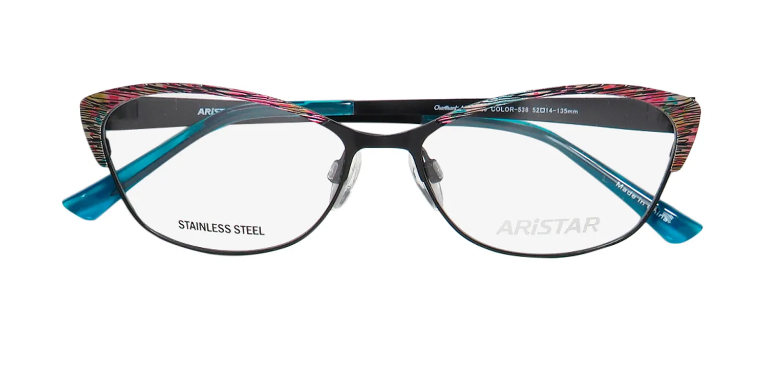 Aristar 18429 538 Eyeglasses Black 52mm 2