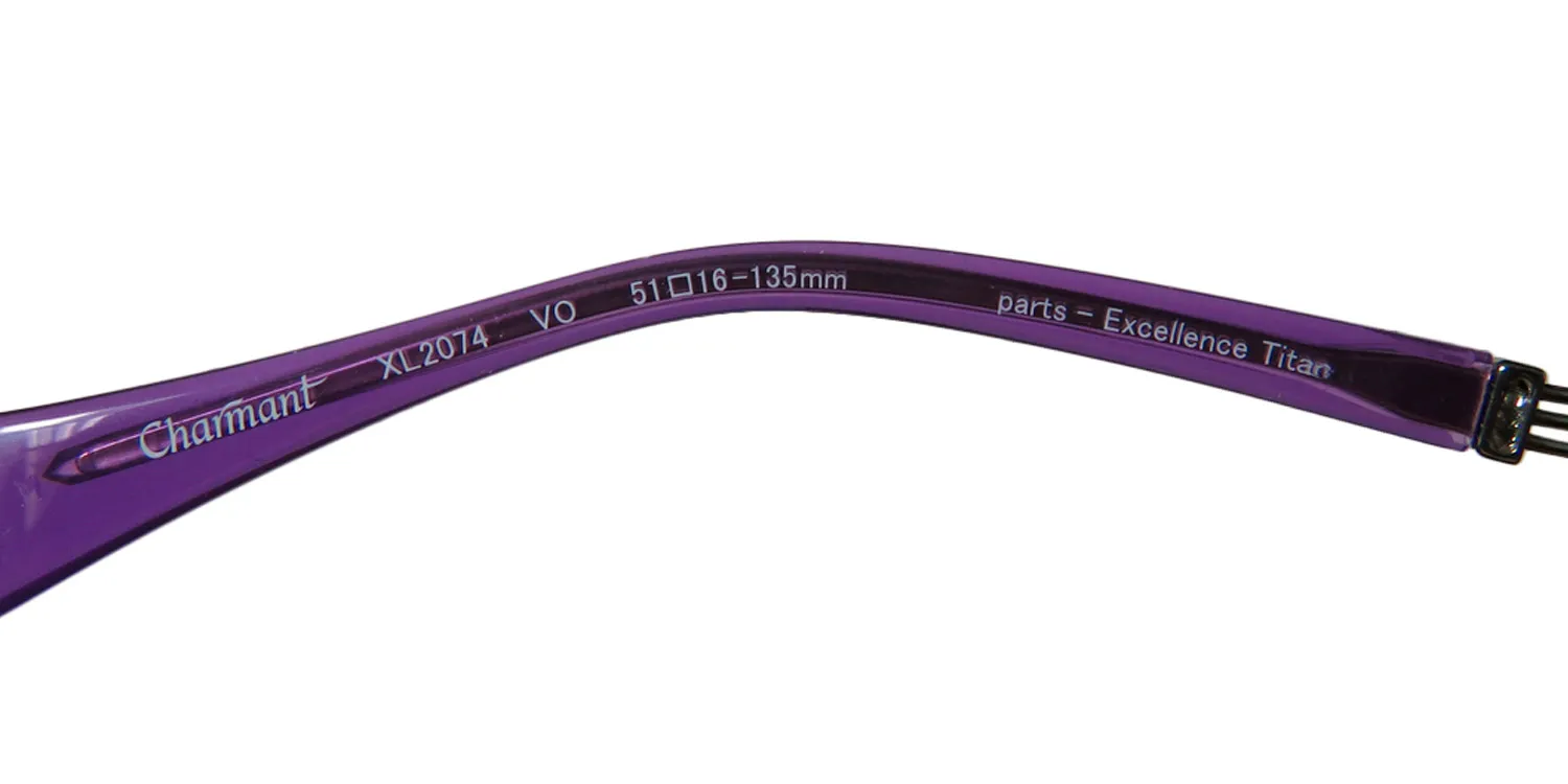 Charmant 2074 vo Eyeglasses Violet 51mm Women 8