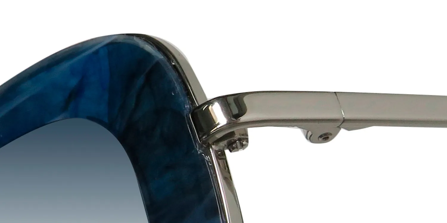Isaac Mizrahi 30200 bl Sunglasses Blue 54mm 6