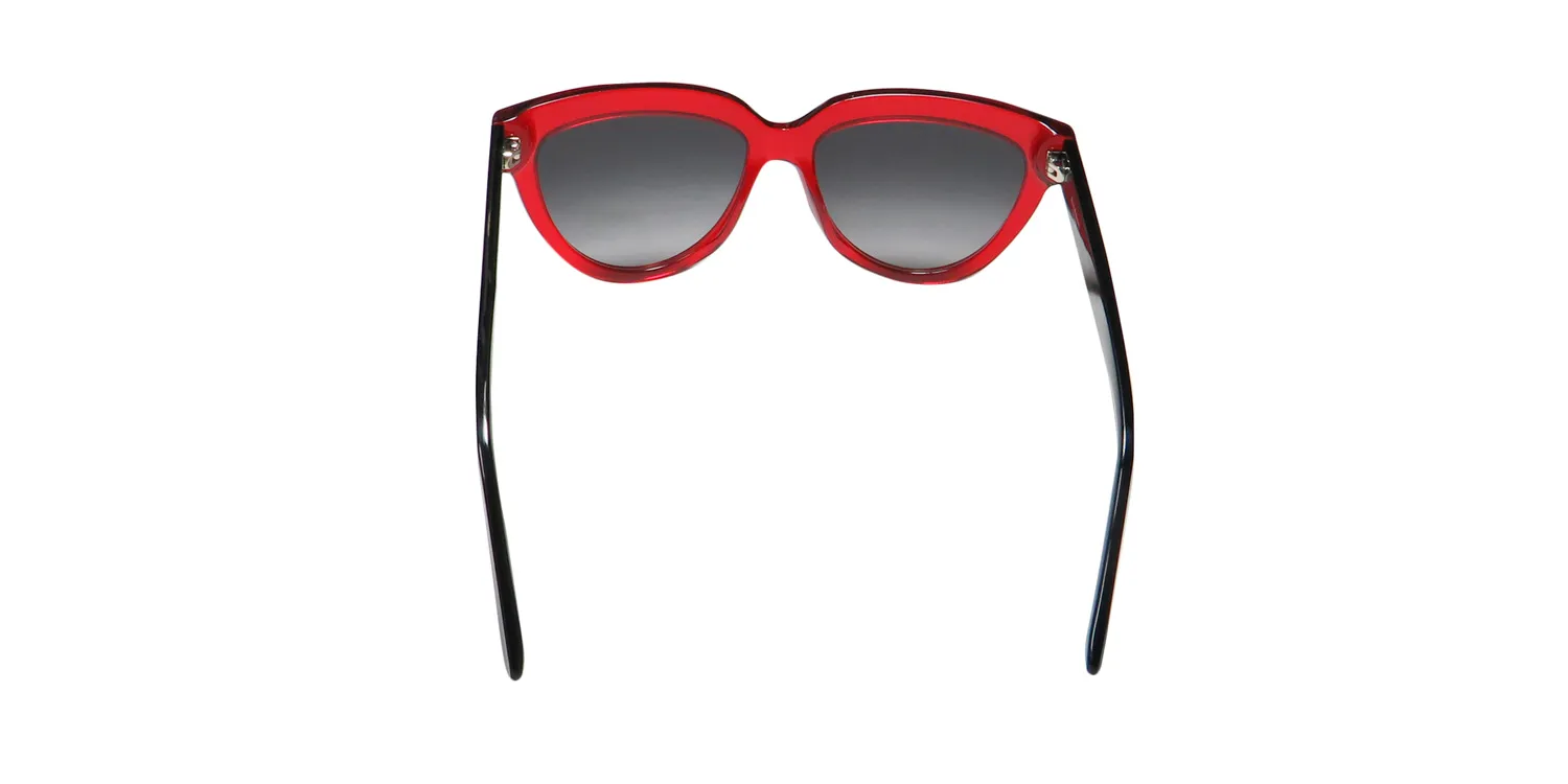 Isaac Mizrahi 30217 re Sunglasses Red 56mm 5