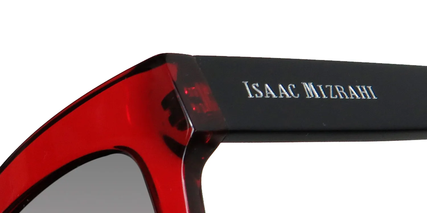 Isaac Mizrahi 30217 re Sunglasses Red 56mm 6
