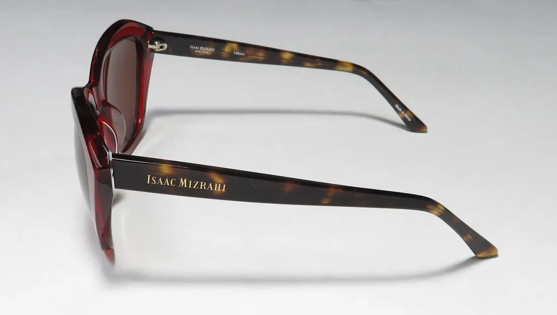 Isaac Mizrahi 30218 re Sunglasses Red 54mm 4