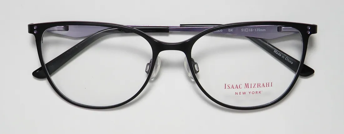Isaac Mizrahi 30005 bk Eyeglasses Black 51mm 2