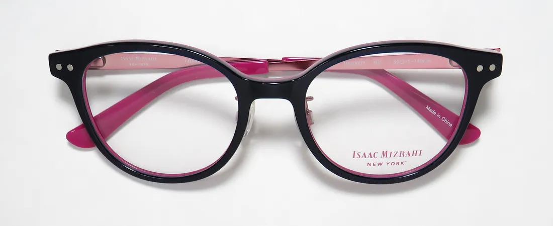 Isaac Mizrahi 30007 nv Eyeglasses Navy 50mm 2