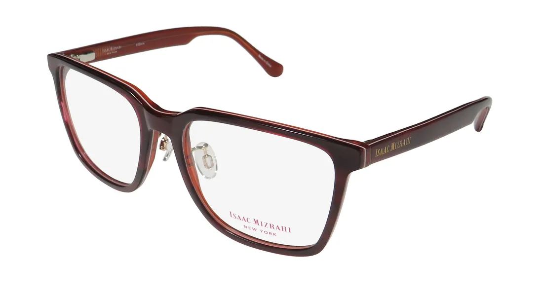Isaac Mizrahi 30009 bu Eyeglasses Burgundy 54mm