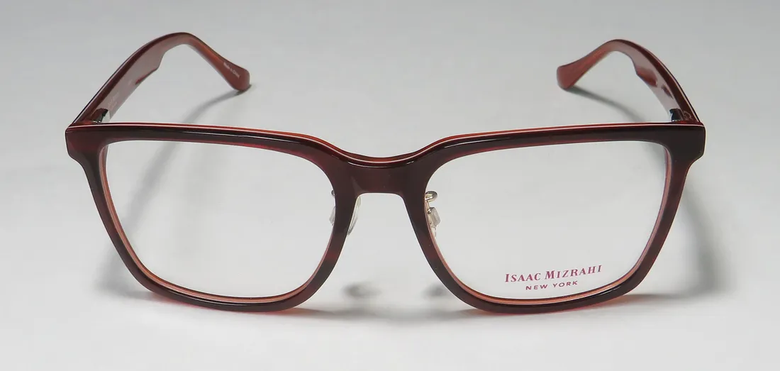 Isaac Mizrahi 30009 bu Eyeglasses Burgundy 54mm 3