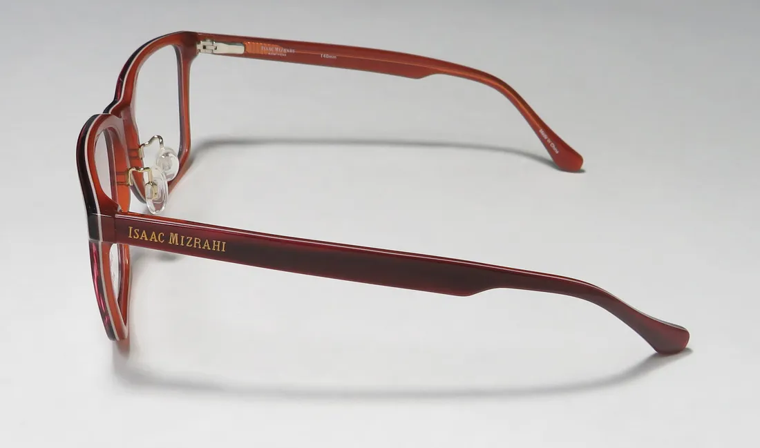 Isaac Mizrahi 30009 bu Eyeglasses Burgundy 54mm 4