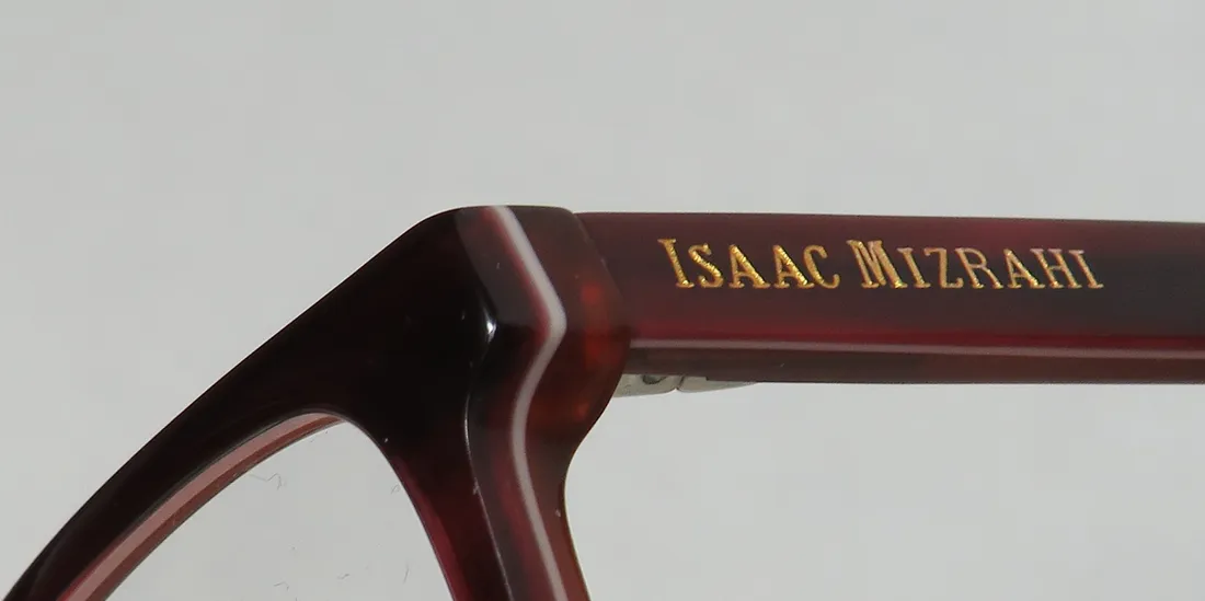 Isaac Mizrahi 30009 bu Eyeglasses Burgundy 54mm 6