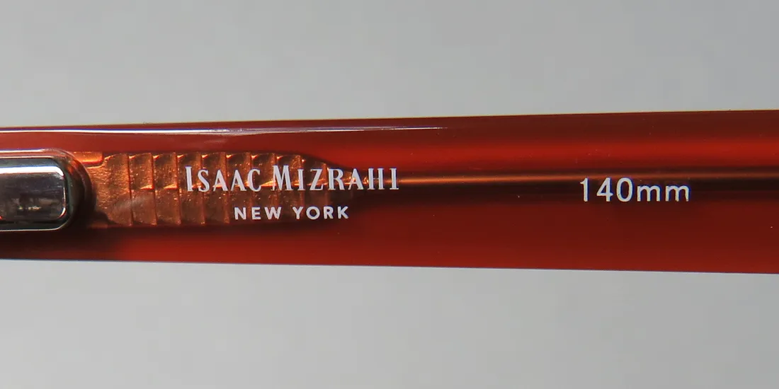Isaac Mizrahi 30009 bu Eyeglasses Burgundy 54mm 7