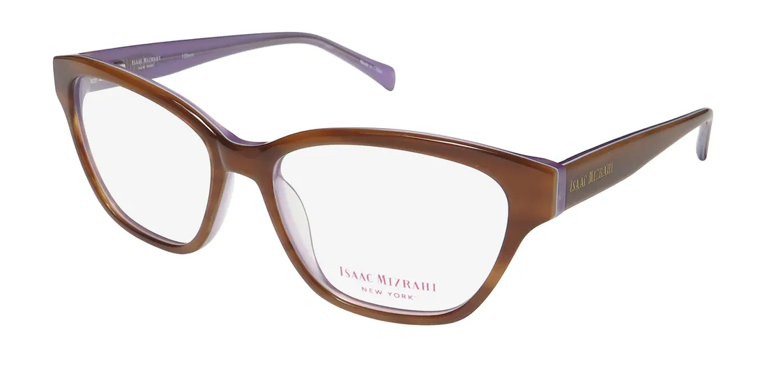 Isaac Mizrahi 30013 br Eyeglasses Brown 53mm