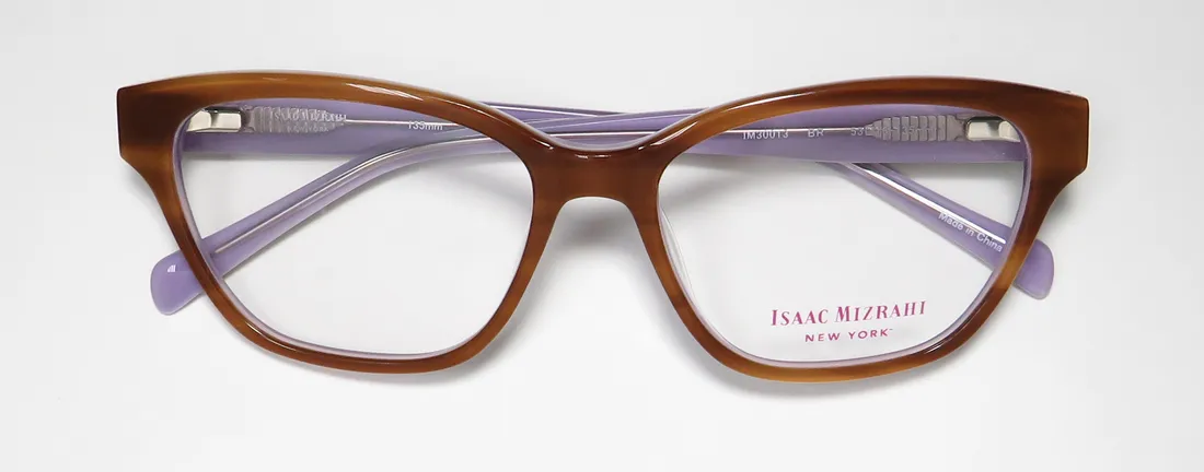 Isaac Mizrahi 30013 br Eyeglasses Brown 53mm 2