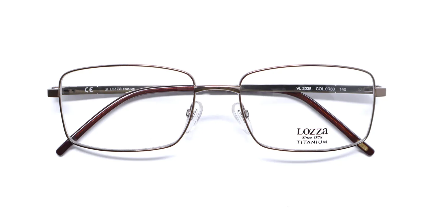 Lozza Vl2038 0r80 Eyeglasses Brown 54mm 2