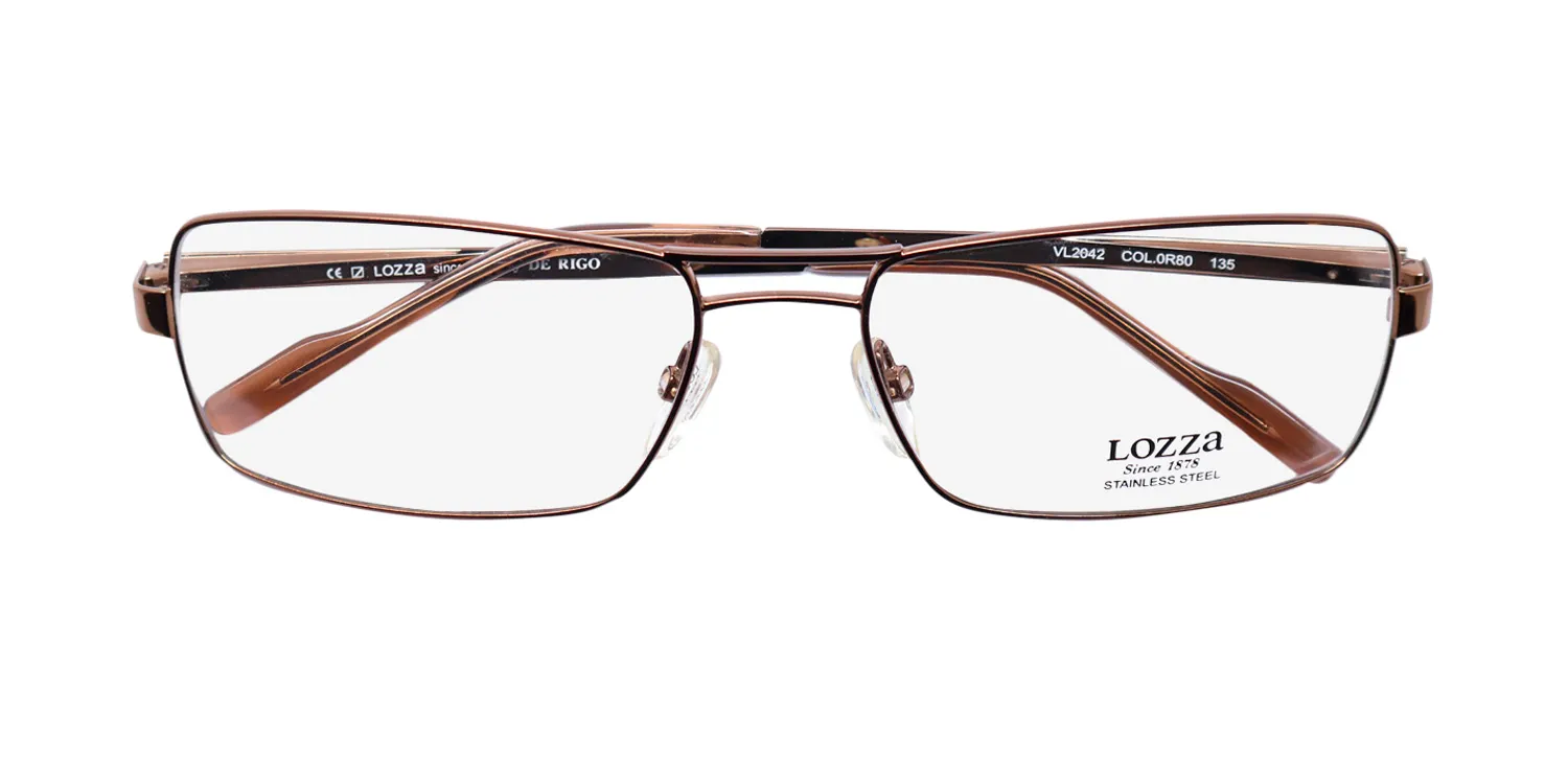 Lozza Vl2042 0r80 Eyeglasses Brown 56mm 2