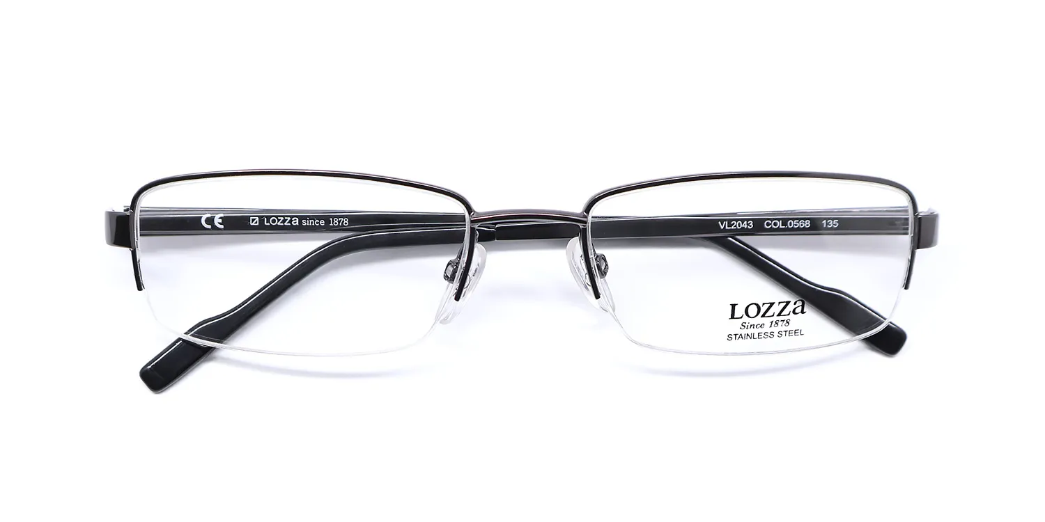 Lozza Vl2043 0568 Eyeglasses Gunmetal 53mm 2