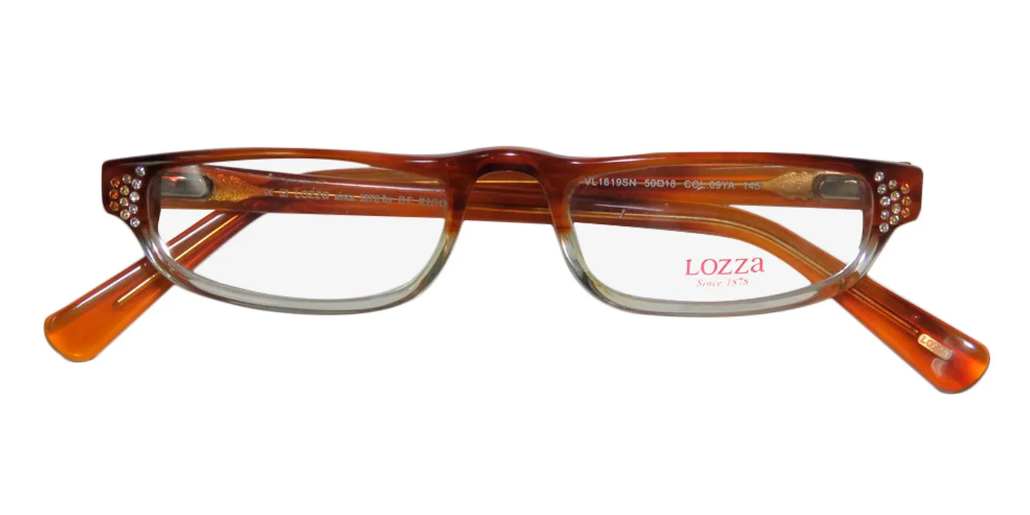 Lozza 1819sn 09ya Eyeglasses Amber 50mm 2