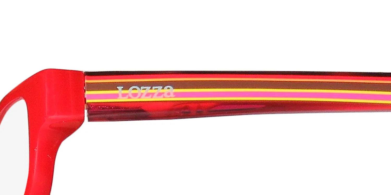 Lozza 1819n 09y9 Eyeglasses Red 50mm Unisex 6
