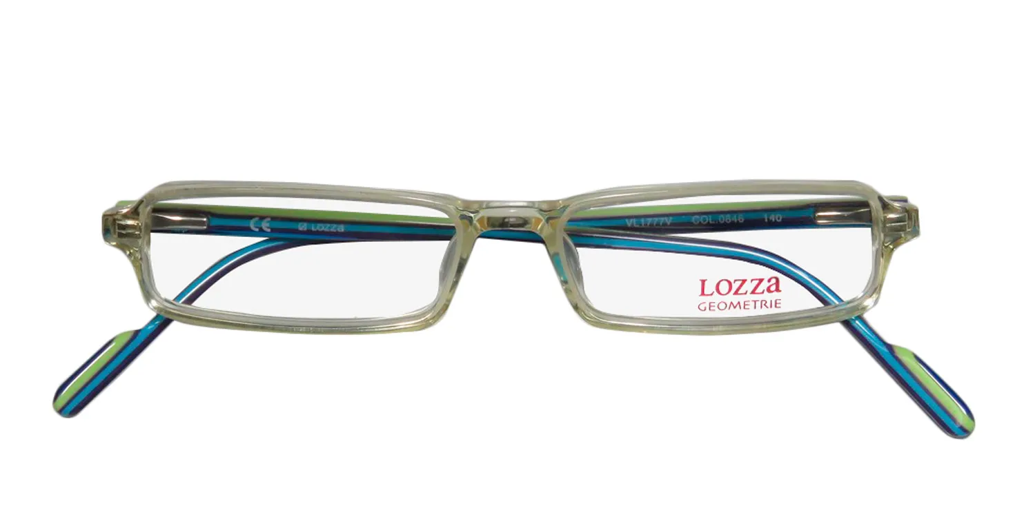 Lozza 1777v 0846 Eyeglasses Transparent Yellow 50mm Unisex 2